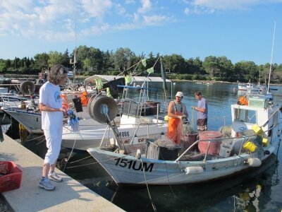 Fishermen meetings in Savudrija and Umag (Istria), Croatia